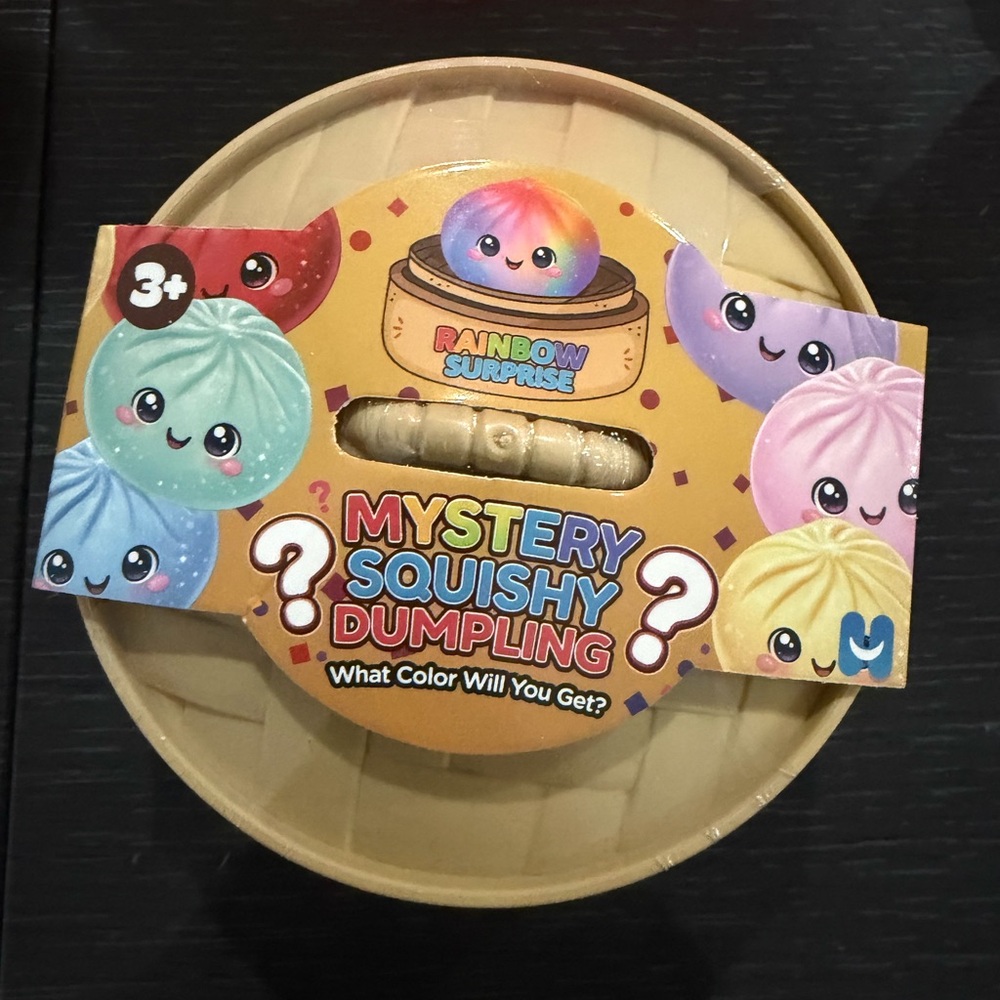 Mystery Squishy Dumpling Toy - Rainbow Surprise